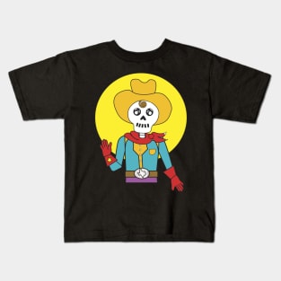 Cowboy Skeleton Kids T-Shirt